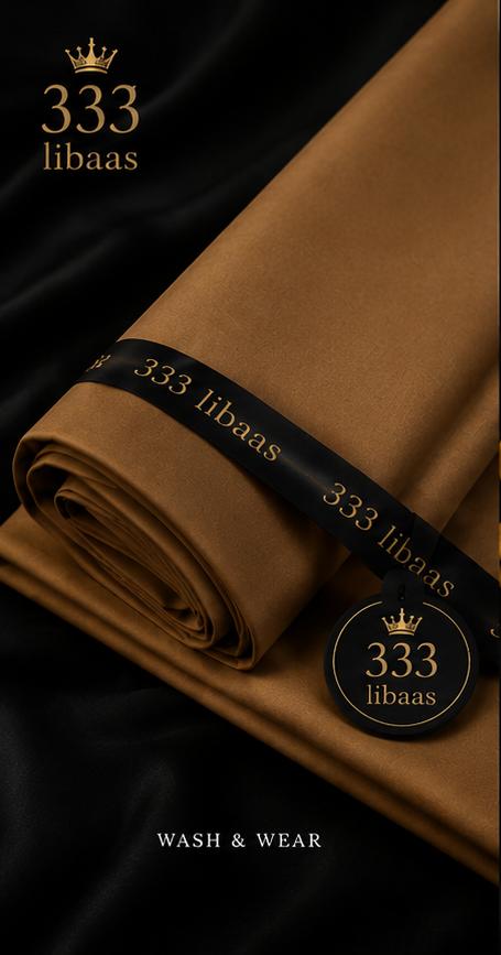 Premium Summer Wash & Wear (Unstitched) - Camel | 333 Libaas